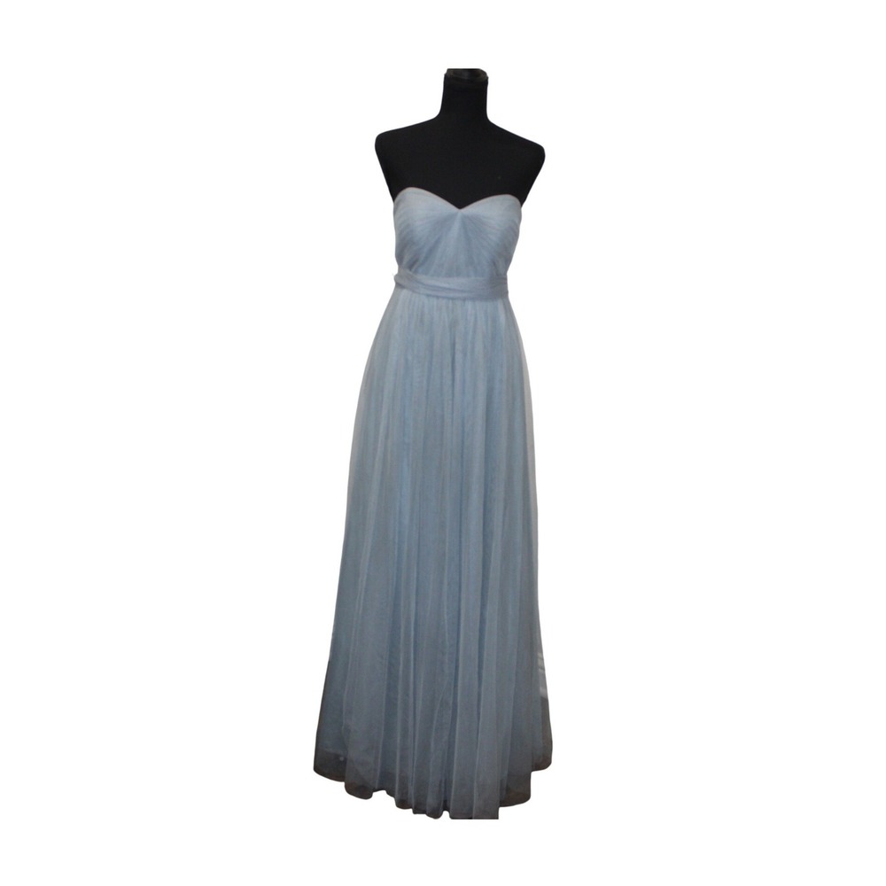Jenny Yoo Anabelle Convertible Column Strapless Tulle Gown Womens 2 Hydrangea - Picture 2 of 4